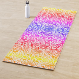 Tapis De Yoga Arc-en-ciel de Boho Vintage William Morris