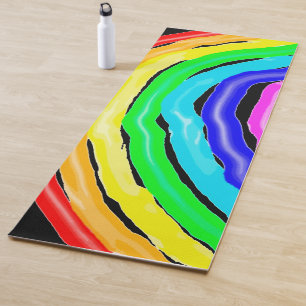 Tapis De Yoga Arc-en tiré