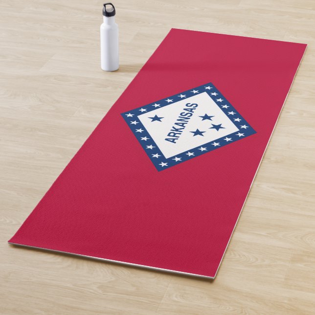 Tapis De Yoga Arkansas State Flag (En situation)