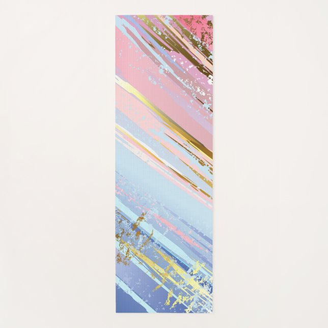Tapis De Yoga Arrière - plan rose texturé (Devant)