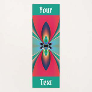 Tapis De Yoga Art Abstrait Personnalisé Fleur Funky