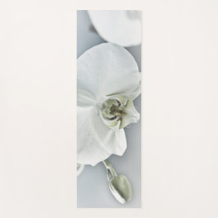 Tapis De Yoga Art botanique de l'orchidée blanche élégante