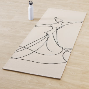 Tapis De Yoga Art de la ligne danseur