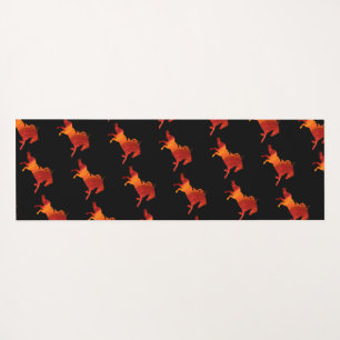 Tapis De Yoga Art du Cheval de Feu