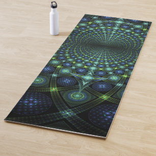Tapis De Yoga Art fractal Mandala Universe Yoga Mat