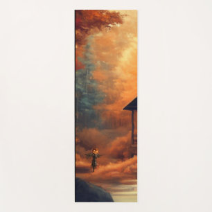 Tapis De Yoga Automne/Automne/Halloween/Peinture rustique