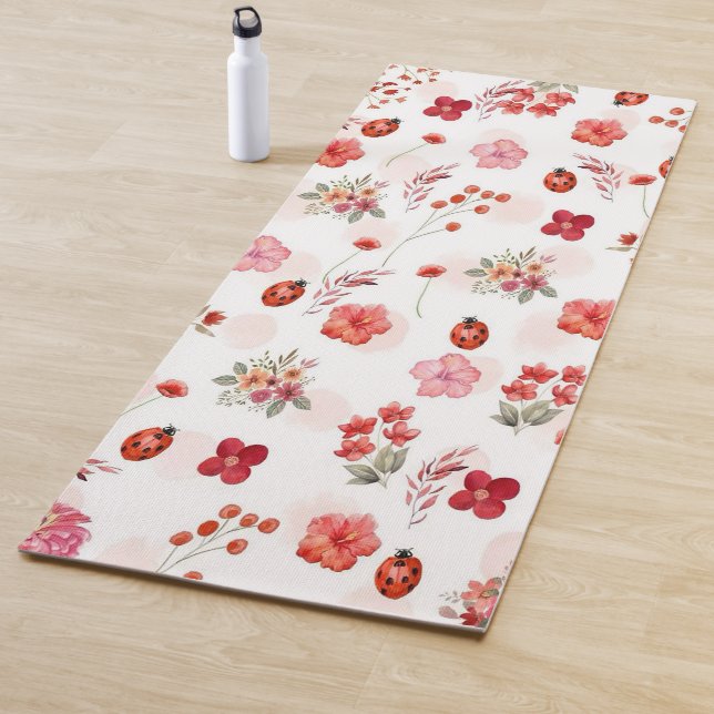 Tapis De Yoga Automne/Automne Motif floral Yoga Mat (En situation)