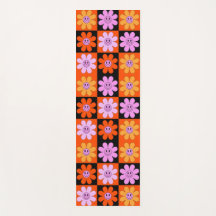 Tapis de yoga aux fleurs de café.
