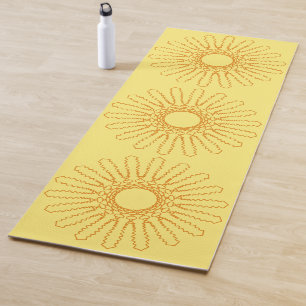 Tapis De Yoga Aztec Sun Mandala Yoga Mat