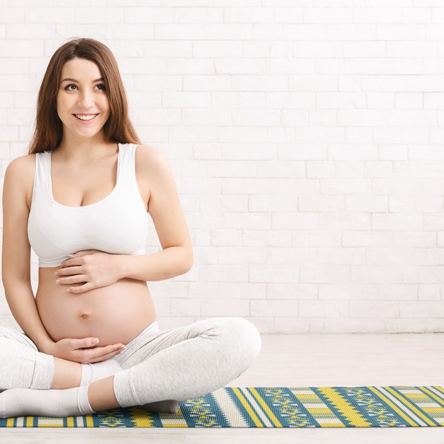 Tapis De Yoga aztèque jaune (Créateur téléchargé)