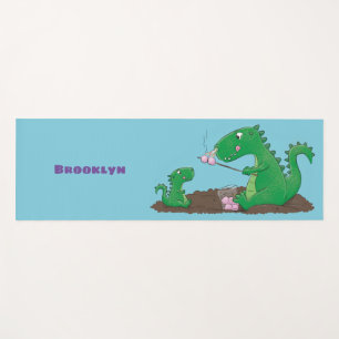 Tapis De Yoga Baguettes mignonnes grillant des marshmallows dess