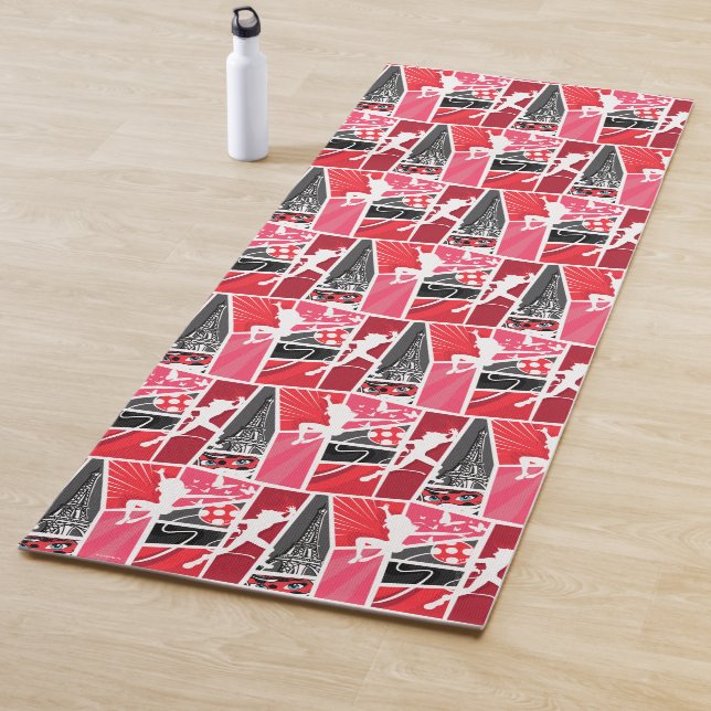 Tapis De Yoga Bande dessinée Miraculaire Ladybug Paris Motif (En situation)
