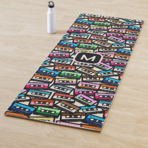 Tapis De Yoga Bandes cascade monographique rétro personnalisées