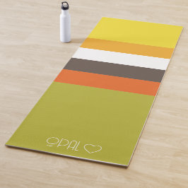 Tapis De Yoga Bandes de couleurs monographiques personnalisées