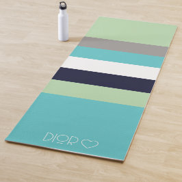 Tapis De Yoga Bandes de couleurs monographiques personnalisées