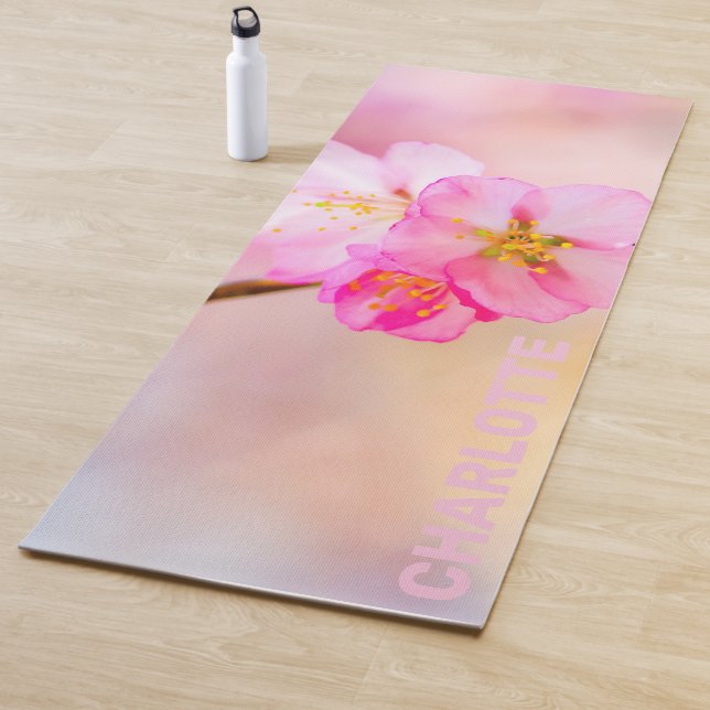 Tapis De Yoga Beautiful Sakura Cherry (En situation)