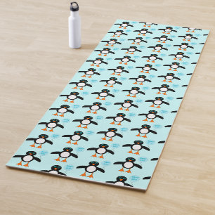 Tapis De Yoga Bébé Bleu mignon Garçon Pingouin Yoga Mat