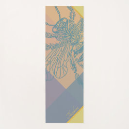Tapis De Yoga Bee dorée moderne