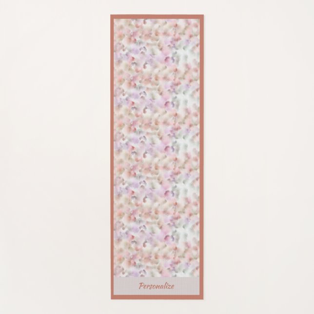 Tapis De Yoga Belle Aquarelle Pastel Zen Yoga Namaste (Devant)
