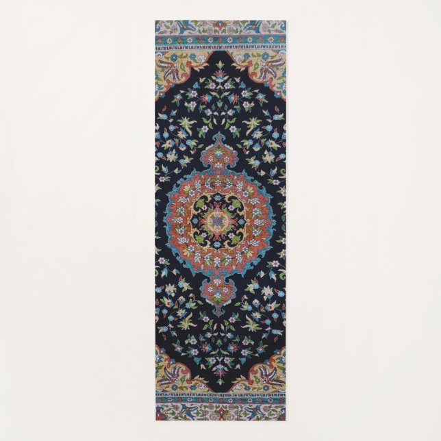 Tapis De Yoga Belle Bleue Oriental Antique Kilim Rug (Devant)