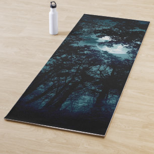Tapis De Yoga Belle Lune qui coule avec les arbres