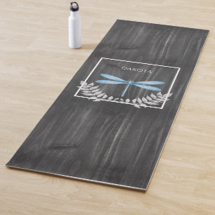 Tapis De Yoga Bleu Dragonfly Russe Yoga Mat
