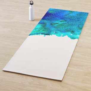 Tapis De Yoga Bleu océan apaisant art personnel dynamique et dy