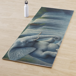 Tapis De Yoga Blue Elephant