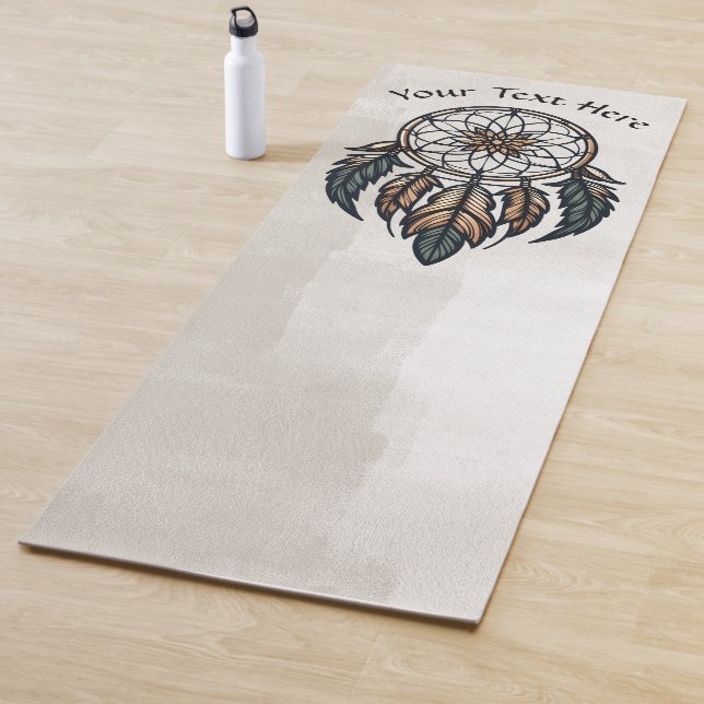Tapis De Yoga Boho dreamcatcher (En situation)