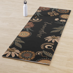 Tapis De Yoga Boho Floral Personnalisé