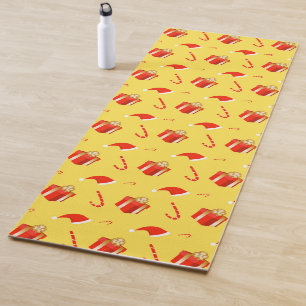Tapis De Yoga Boîte cadeau de Noël sucre de canne chapeau de Noë