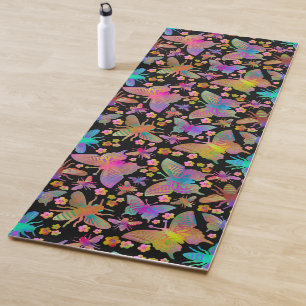 Tapis De Yoga Bombardier papillons sur l'emplacement