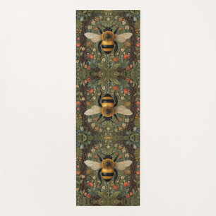 Tapis De Yoga Botanique de bourdon retro personnalisé