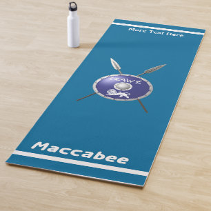 Tapis De Yoga Bouclier Maccabee Et Paroles