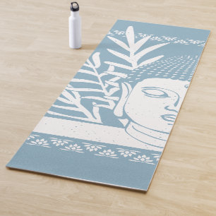 Tapis de yoga Bouddha tête avec paume - Ciel + Nei