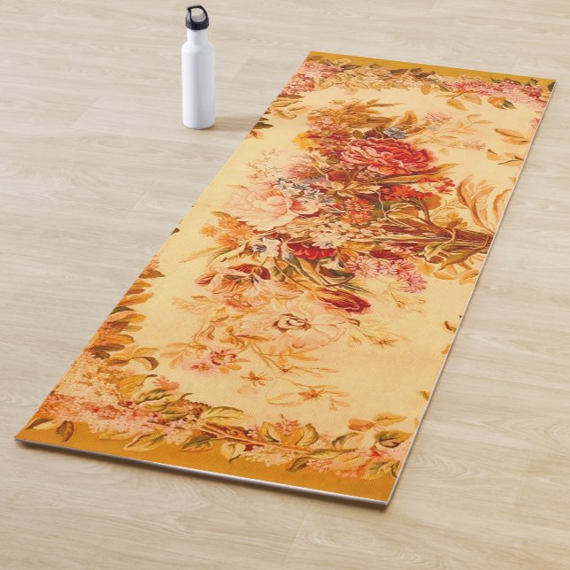 Tapis De Yoga Bouquet floral antique Yoga Mat (En situation)