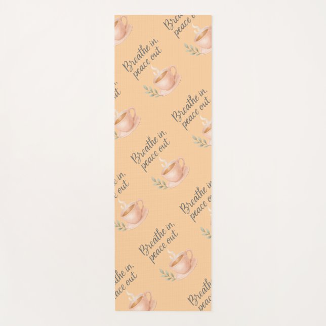 Tapis De Yoga Breathe In, Peace Out Yoga Mat (Devant)