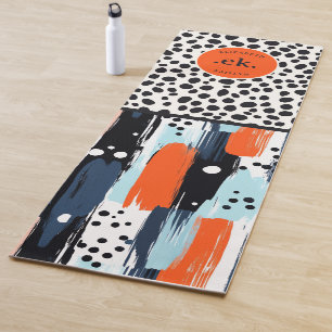 Tapis De Yoga Brosse personnalisée Chien dalmate Motif Abstrait