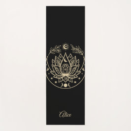 Tapis De Yoga Cadeau de méditation Yoga Mat personnalisé Noir