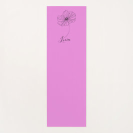 Tapis De Yoga Cadeau personnalisé Octobre Cosmos Fleur de naissa