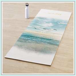 Tapis De Yoga Calme Océan Pacifique Mer Nom Sun