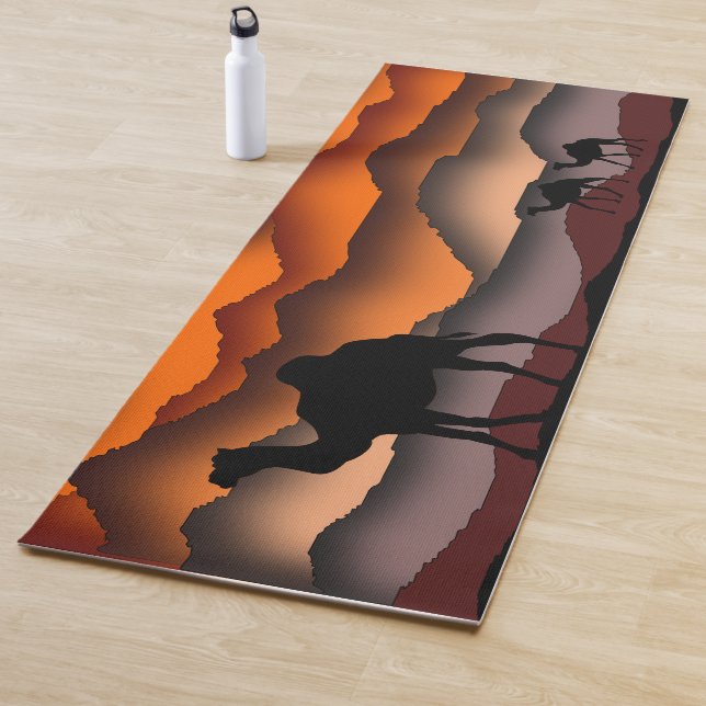 Tapis De Yoga Camel Yoga Mat (En situation)