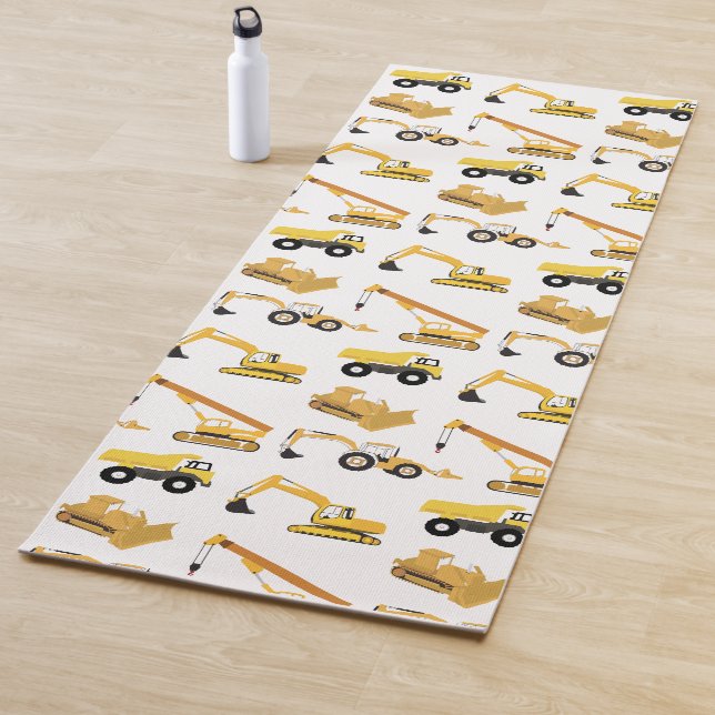Tapis De Yoga Camions de construction (En situation)