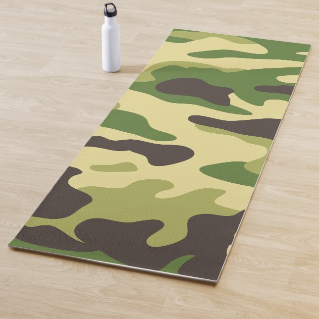 Tapis De Yoga Camouflage (En situation)