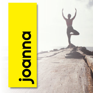 Tapis De Yoga Canari jaune Nom moderne Style simple