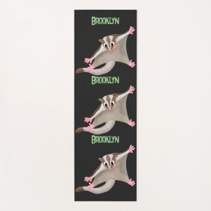 Tapis De Yoga Caricature de planeur de sucre joyeux