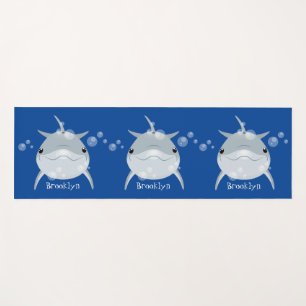 Tapis De Yoga Caricature joli dauphin kawaii kawaii