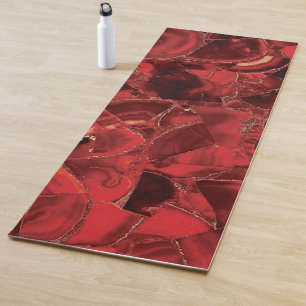 Tapis De Yoga Carnélien rouge rubis Yoga Mat