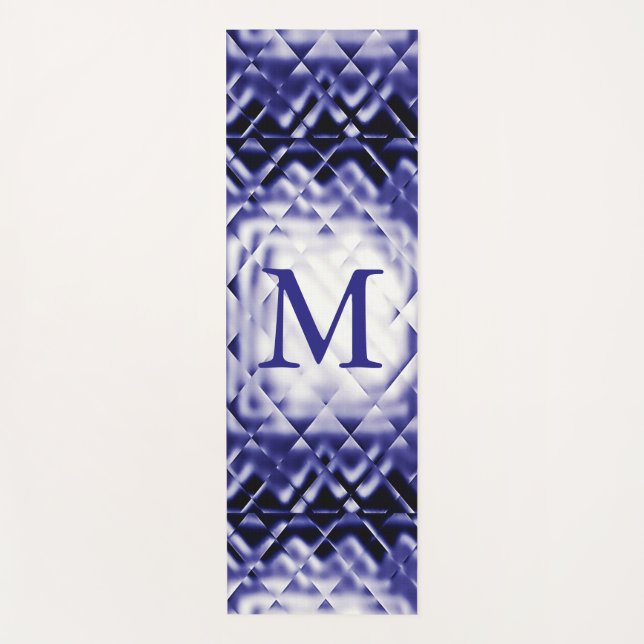 Tapis De Yoga Carré dimensionnel - Marine-M (Devant)