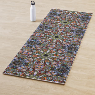 Tapis De Yoga Carreaux de Mandala Abstraits Bohème Hippie